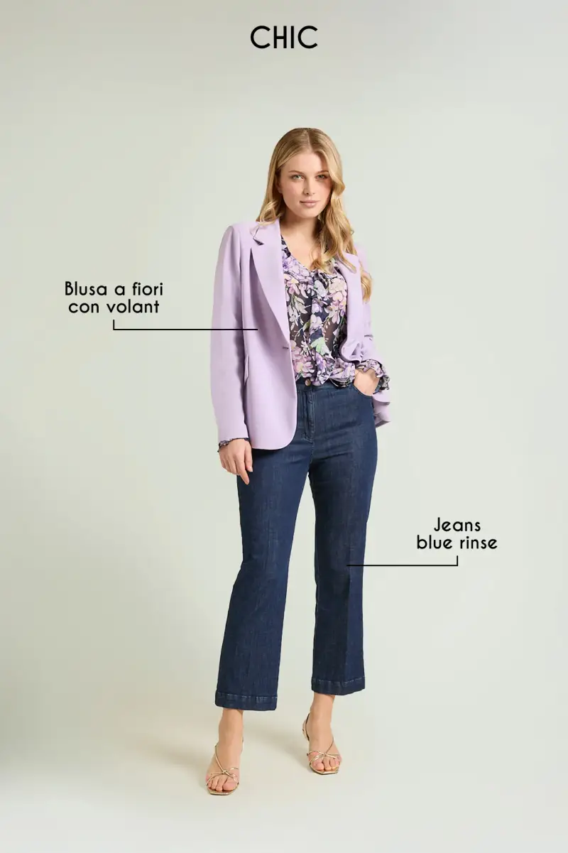 BLAZER IN COMPACT STRETCH Donna miniatura 5