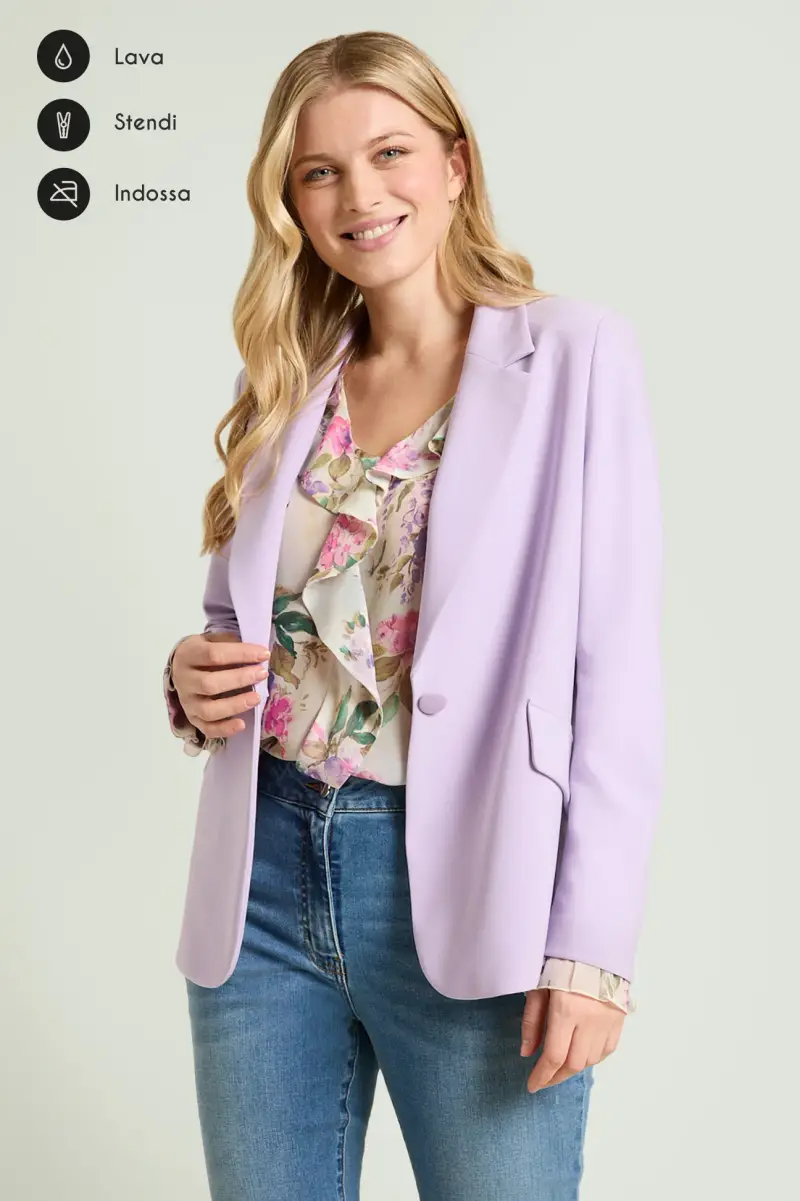 BLAZER IN COMPACT STRETCH Donna