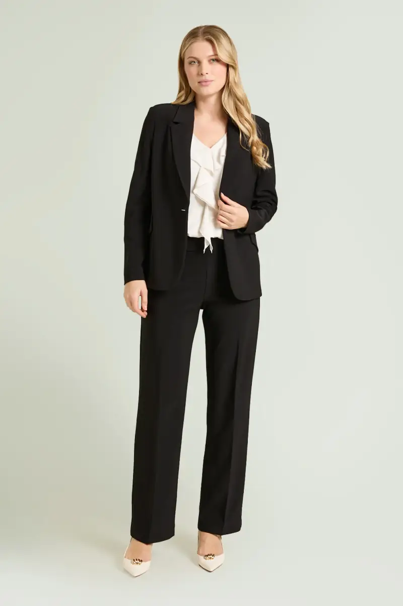 BLAZER IN COMPACT STRETCH Donna miniatura 3