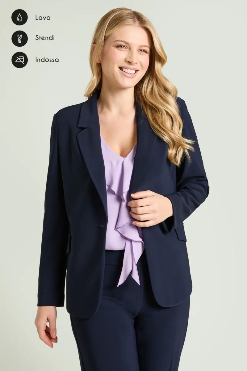BLAZER IN COMPACT STRETCH Donna