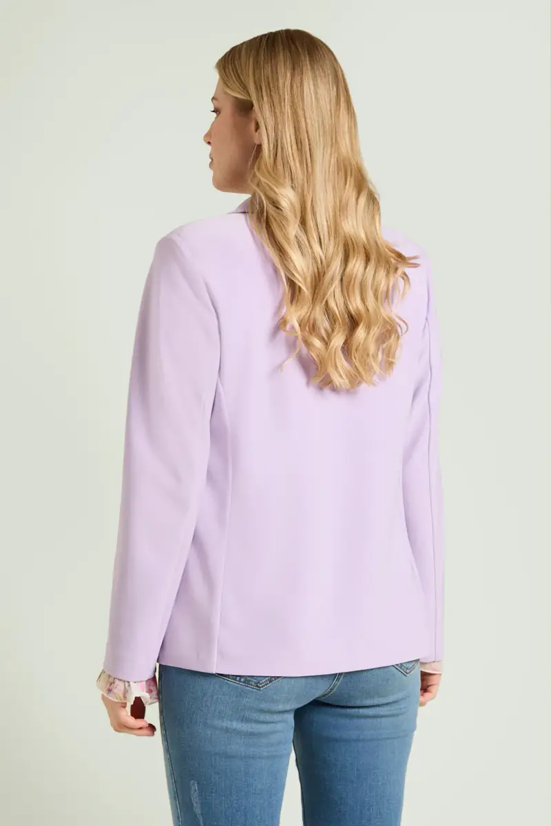 BLAZER IN COMPACT STRETCH Donna miniatura 2