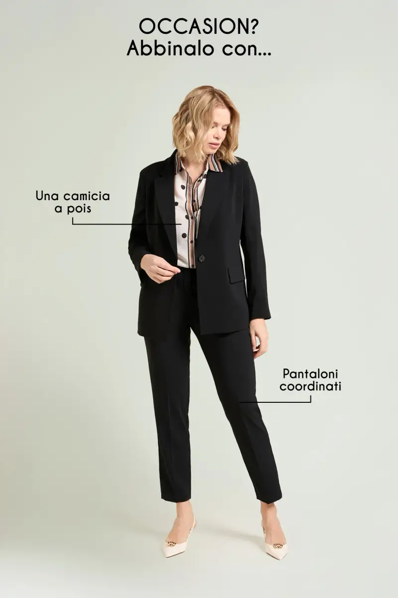 BLAZER IN CREPE CADY Donna miniatura 4