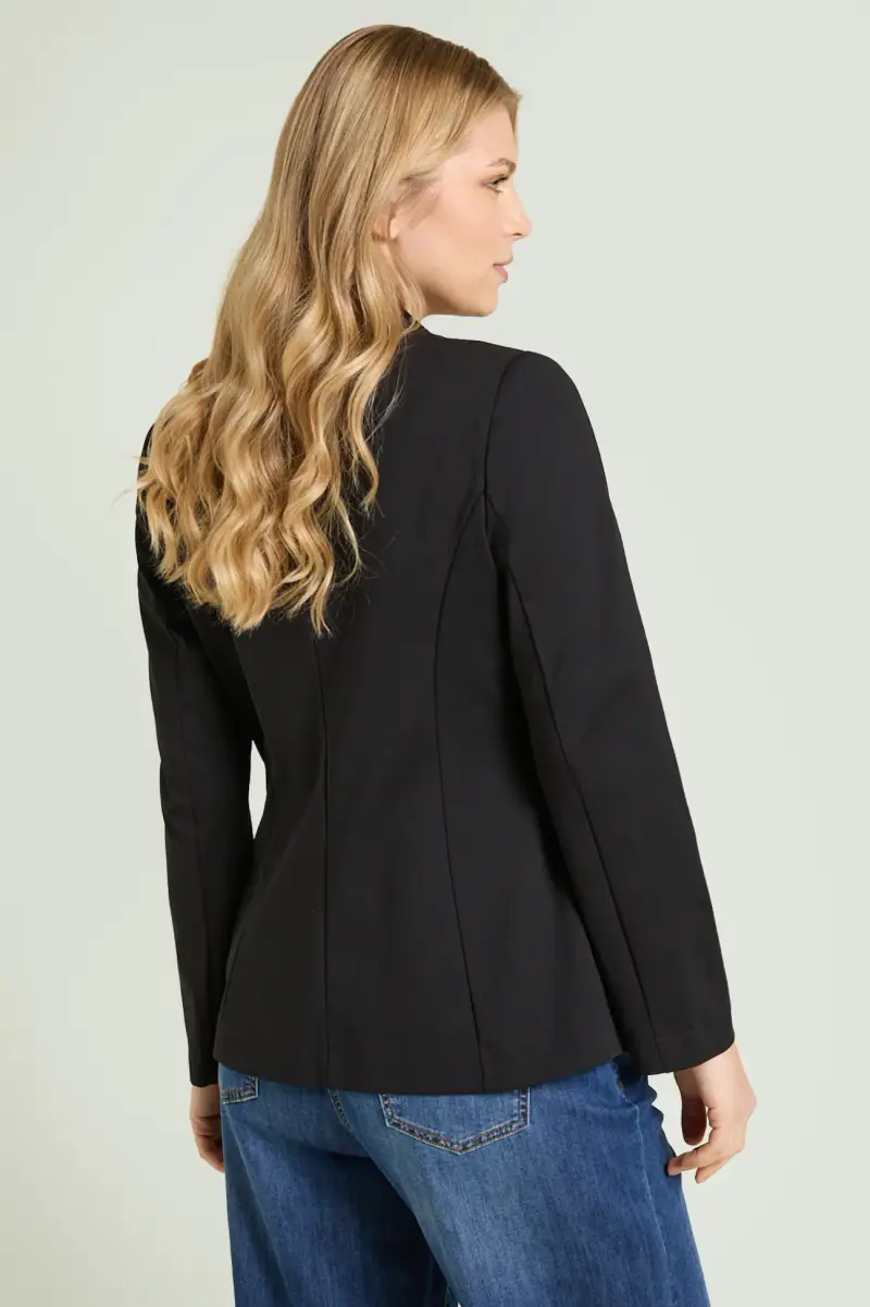 BLAZER IN PUNTO MILANO Donna miniatura 2