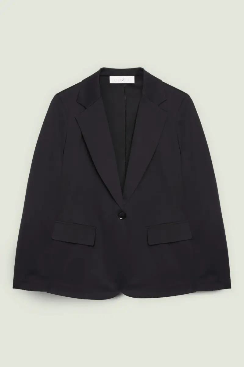 BLAZER IN PUNTO MILANO Donna miniatura 5