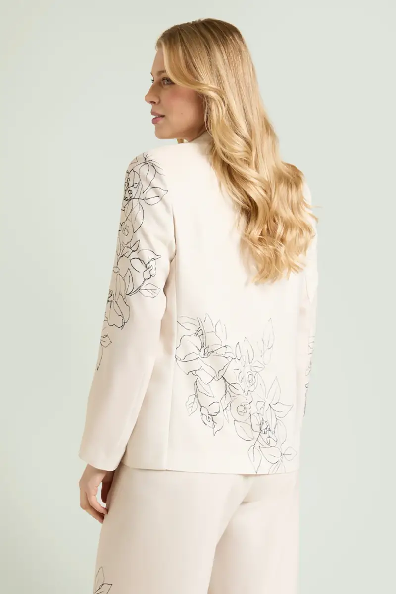 BLAZER IN SABLE STAMPATO Donna miniatura 3