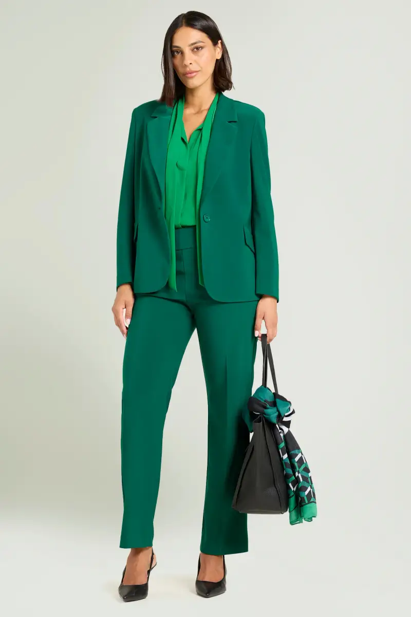 BLUSA IN DOPPIA GEORGETTE CON SCIARPINA Donna miniatura 3