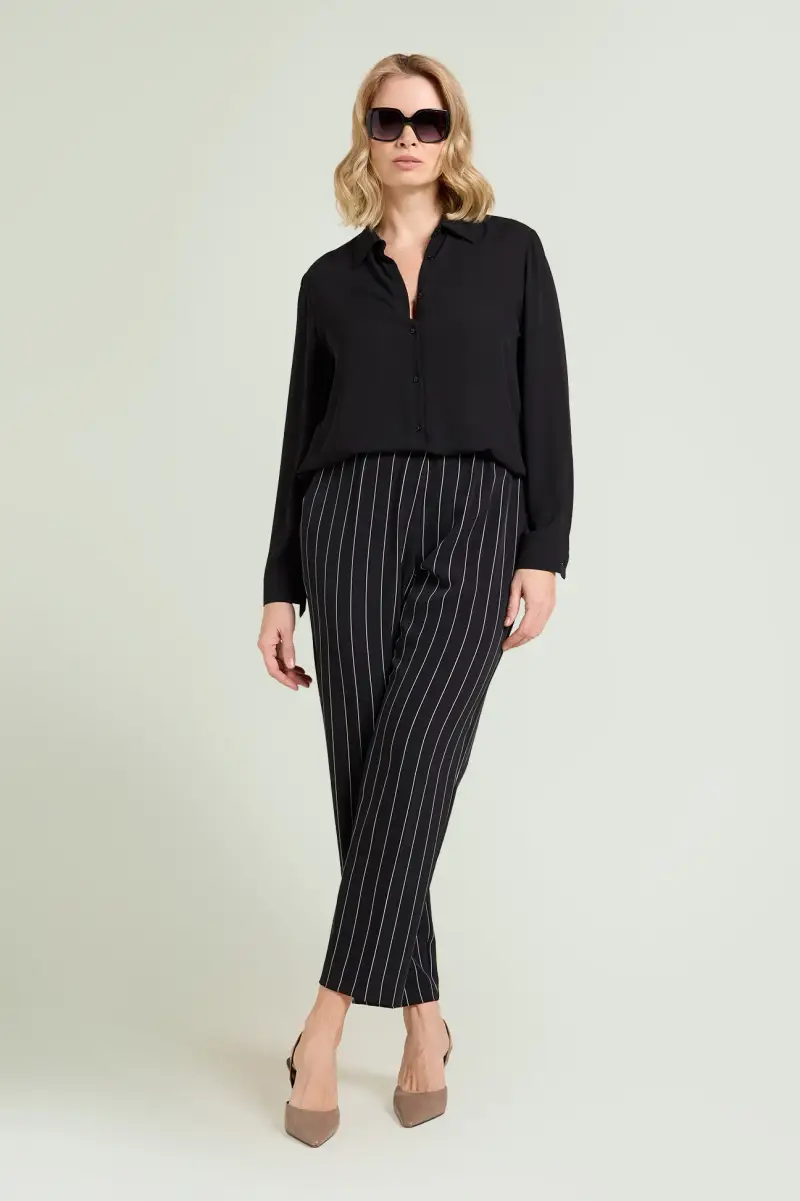 CAMICIA IN DOPPIA GEORGETTE Donna miniatura 3