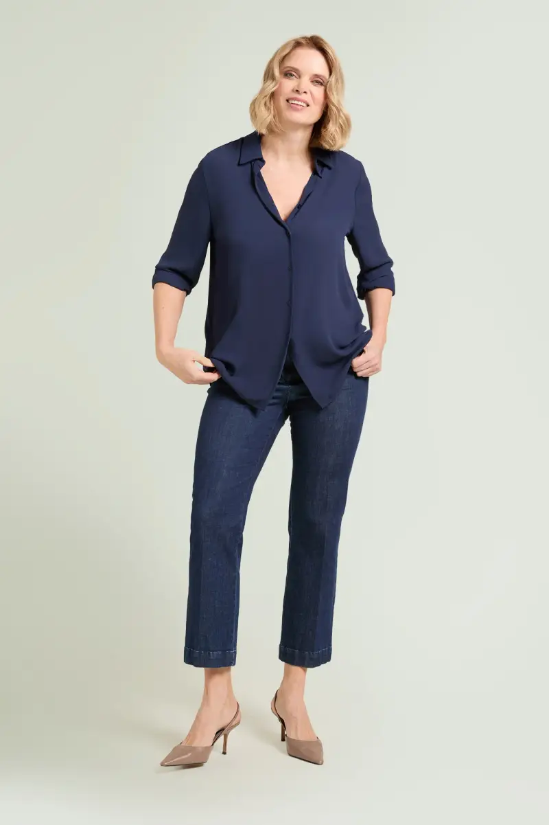 CAMICIA IN DOPPIA GEORGETTE Donna miniatura 3