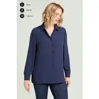 CAMICIA IN DOPPIA GEORGETTE Donna miniatura 5