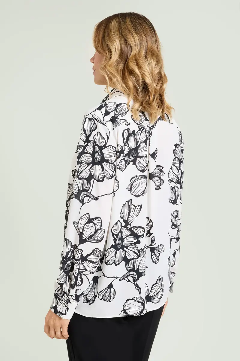 Luisa Viola CAMICIA IN DOPPIA GEORGETTE STAMPATA Donna miniatura 3