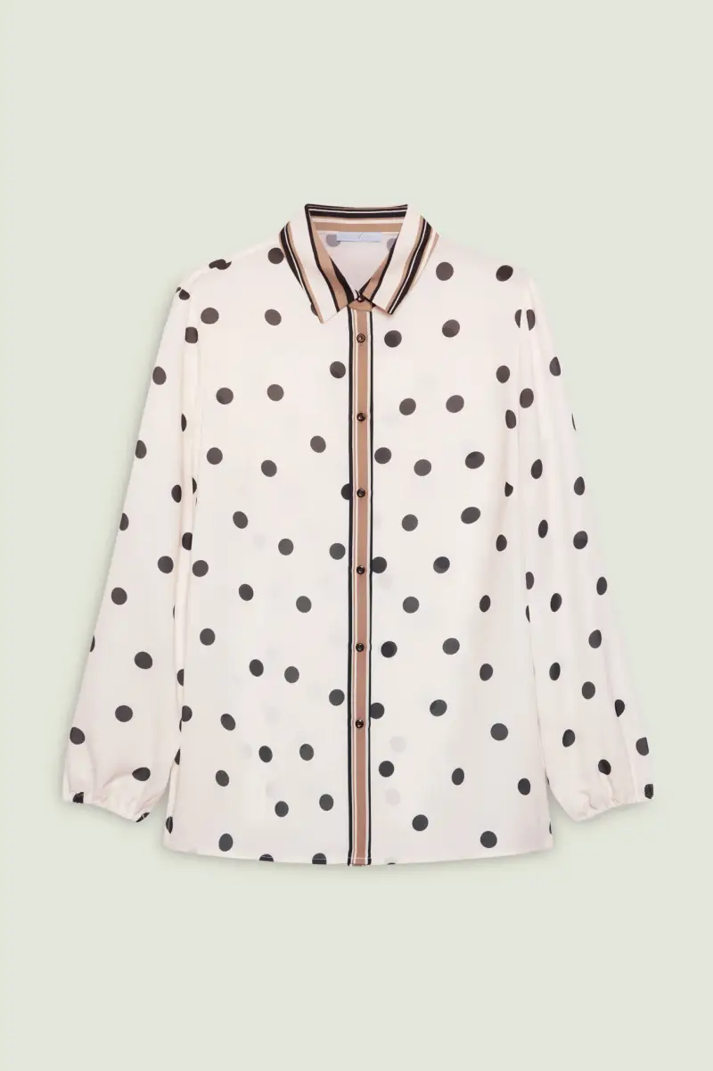 CAMICIA IN DOPPIA GEORGETTE STAMPATA Donna miniatura 4