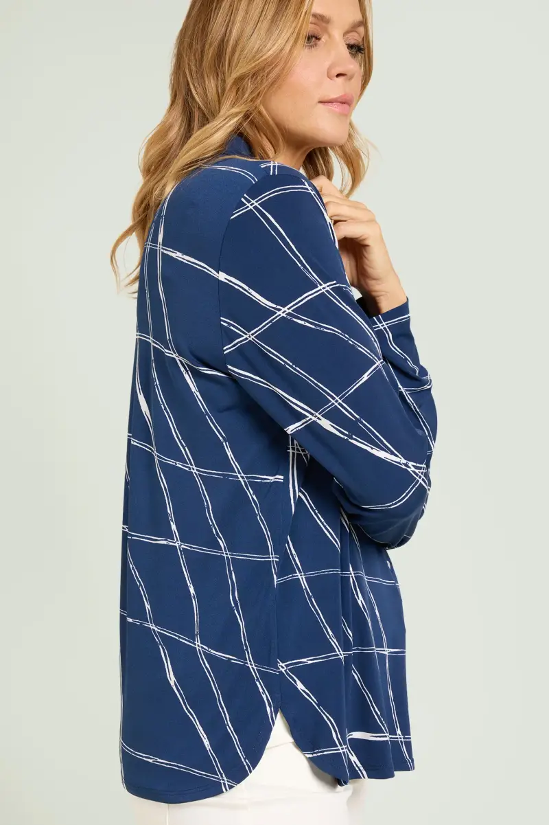 CAMICIA IN JERSEY STAMPATO Donna miniatura 2