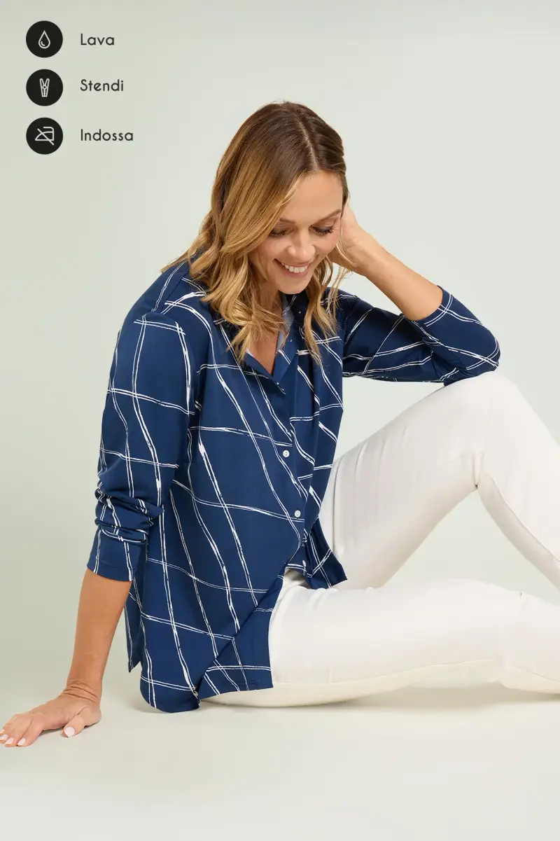 CAMICIA IN JERSEY STAMPATO Donna