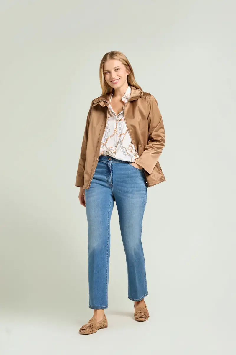 CAMICIA IN SATIN STAMPATO Donna miniatura 5