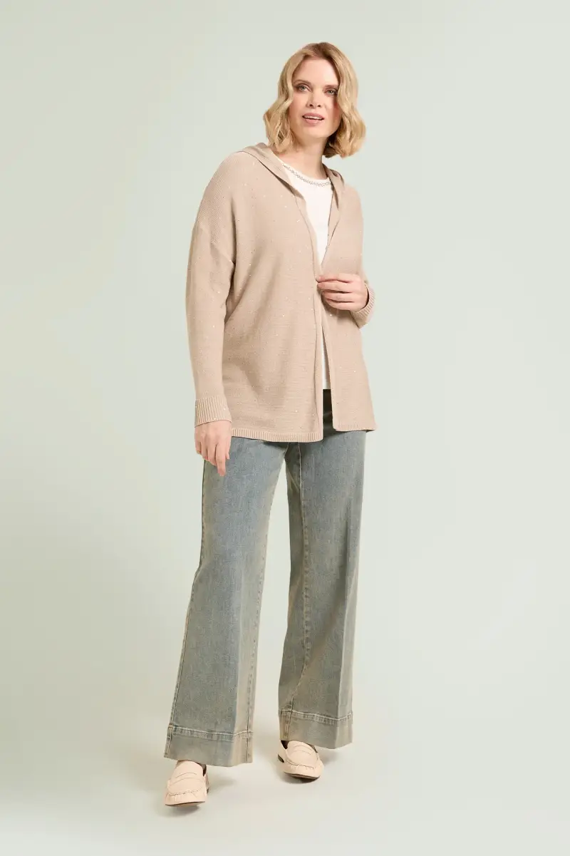 CARDIGAN IN CORDONETTO SHINY Donna miniatura 4