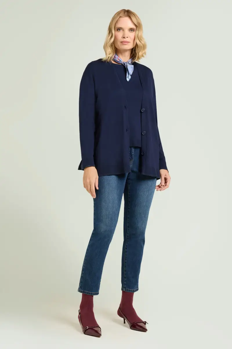 Luisa Viola Cardigan Donna Viola 2808471 miniatura 2