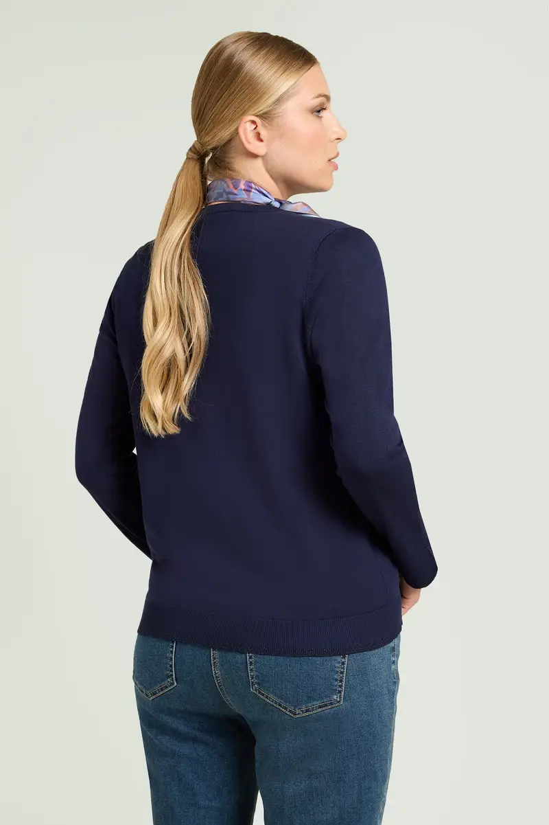 Luisa Viola Cardigan Donna Blu 1940371 miniatura 3