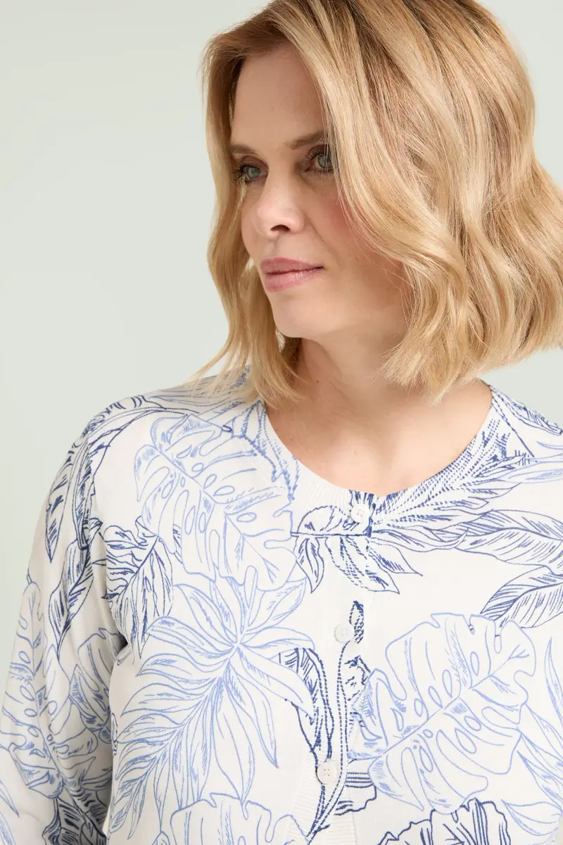 CARDIGAN STAMPATO Donna miniatura 3