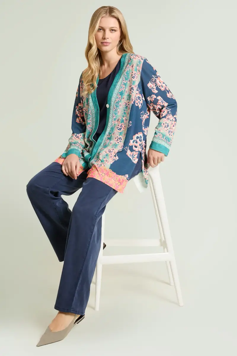 CARDIGAN STAMPATO Donna miniatura 4