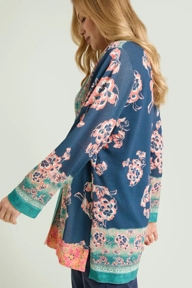 CARDIGAN STAMPATO Donna miniatura 3