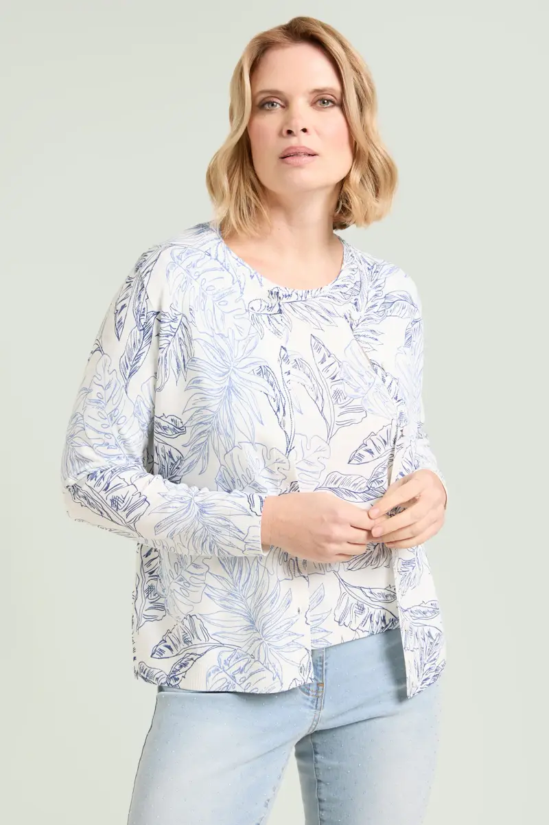 CARDIGAN STAMPATO Donna miniatura 3