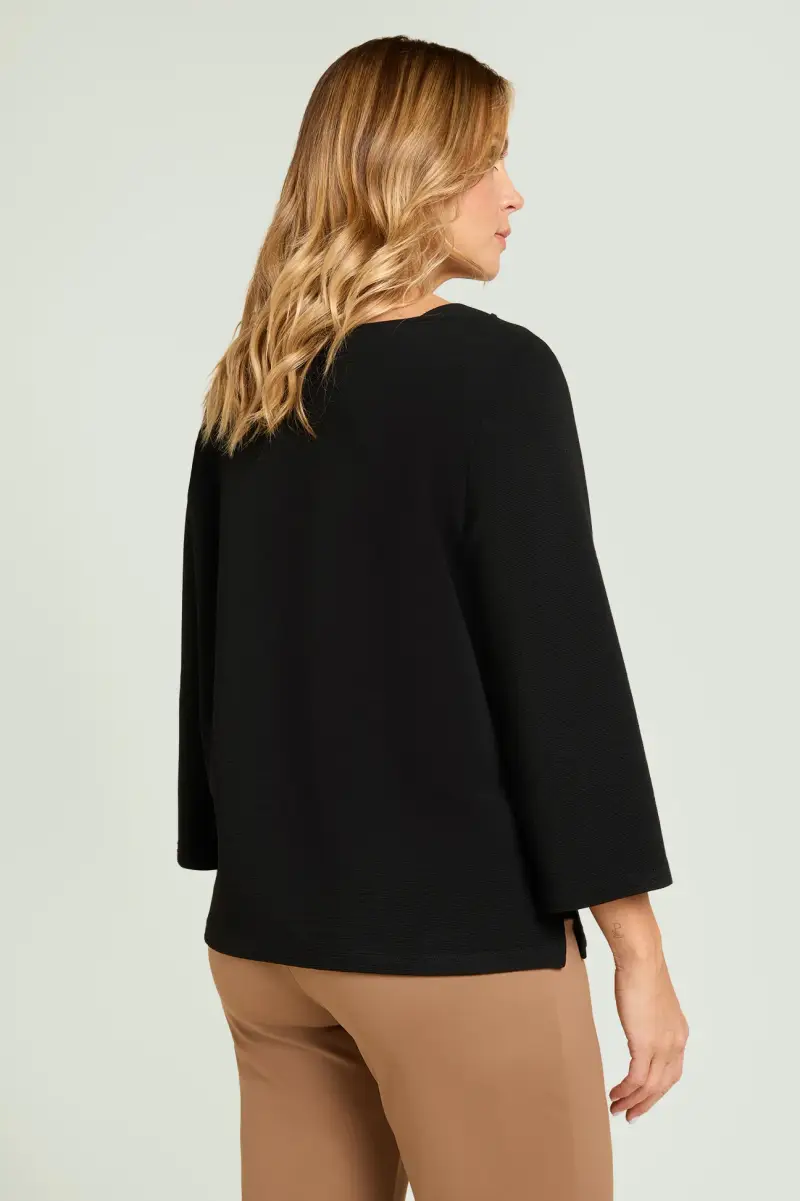 FELPA IN JERSEY OTTOMAN Donna miniatura 3