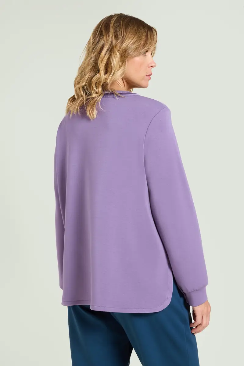 Luisa Viola FELPA IN JERSEY SCUBA Donna miniatura 3