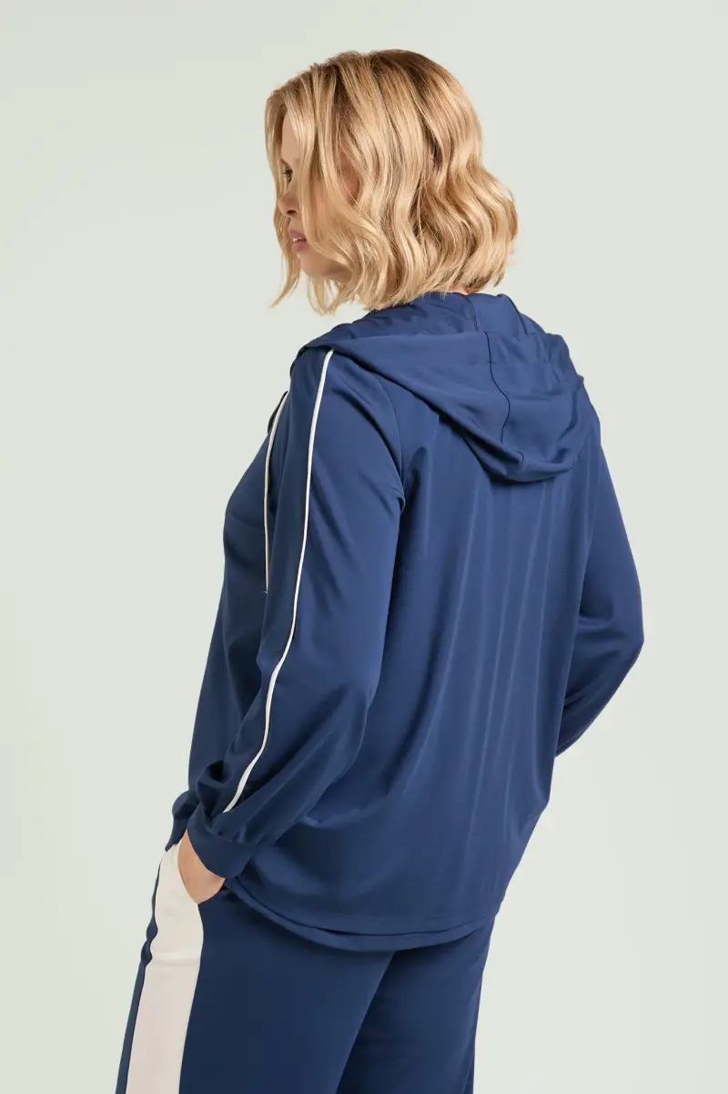 FELPA IN TECNOVISCOSA CON CAPPUCCIO Donna miniatura 3