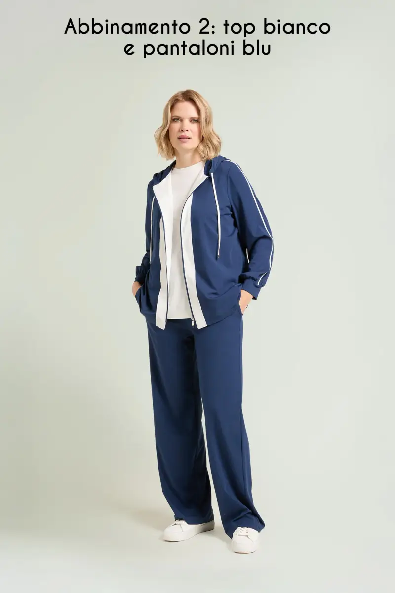 FELPA IN TECNOVISCOSA CON CAPPUCCIO Donna miniatura 5