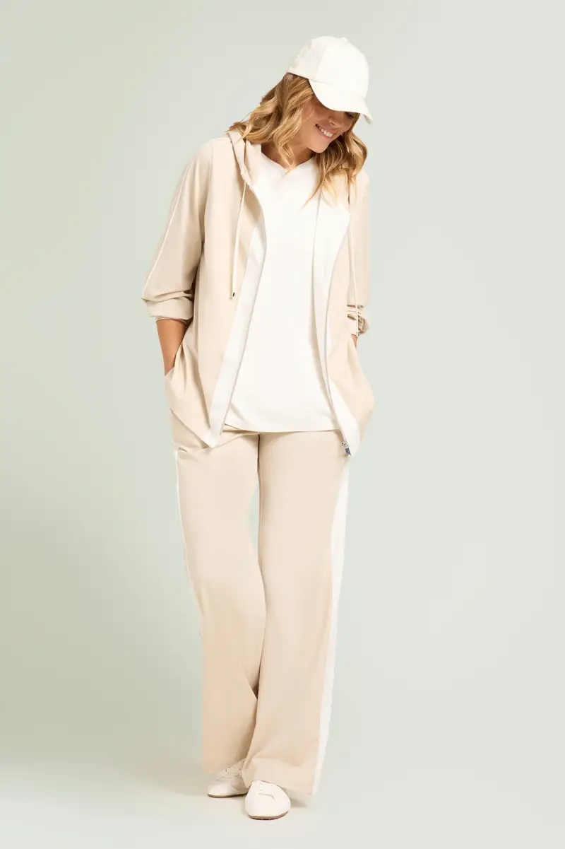 FELPA IN TECNOVISCOSA CON CAPPUCCIO Donna miniatura 4