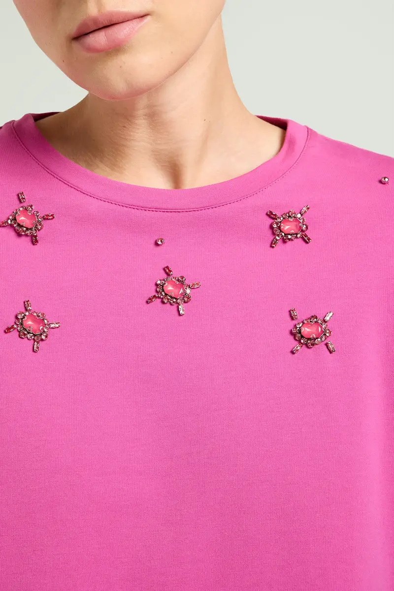 Luisa Viola FELPA RICAMATA A MANO Donna miniatura 2