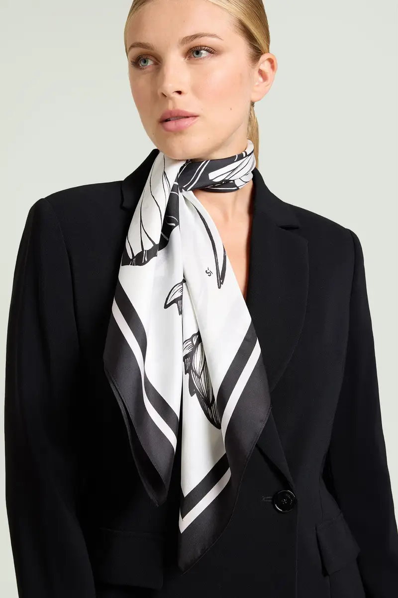 Luisa Viola FOULARD STAMPATO IN PURA SETA Donna miniatura 2