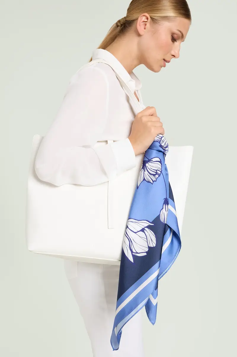 Luisa Viola FOULARD STAMPATO IN PURA SETA Donna miniatura 3