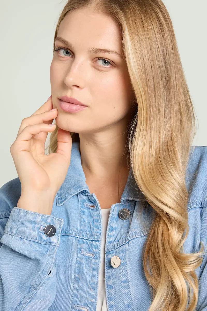 GIACCA/CAMICIA IN DENIM Donna miniatura 3