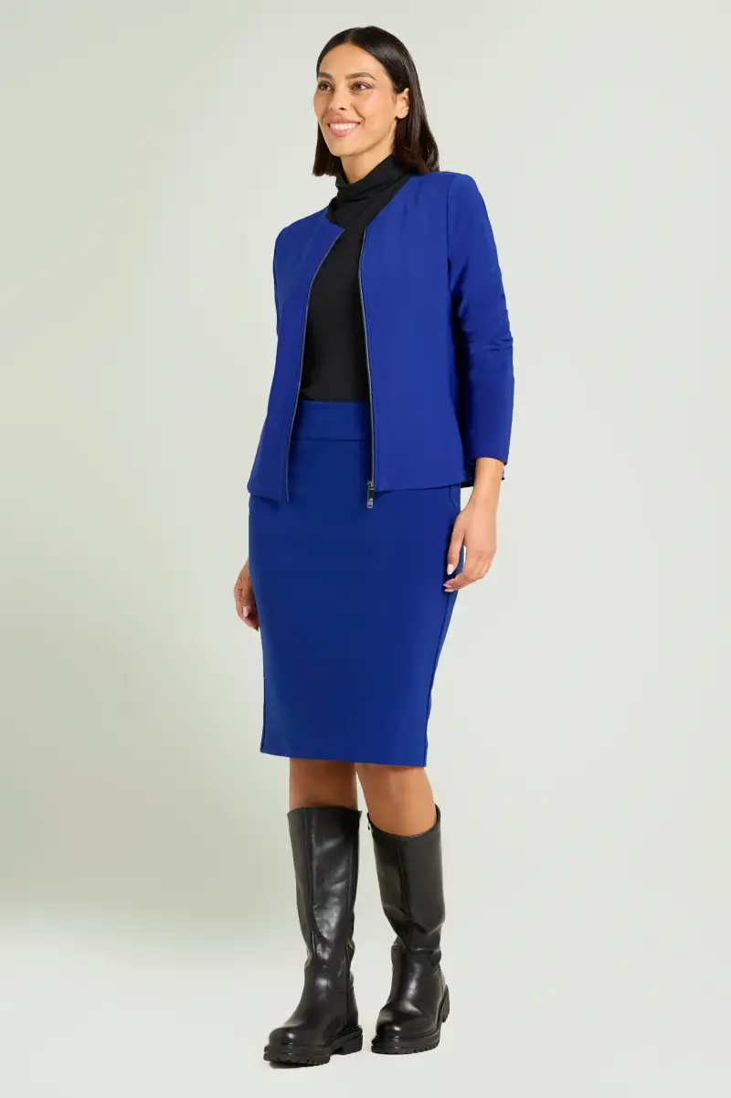 GIACCA IN COMPATTO STRETCH Donna miniatura 3