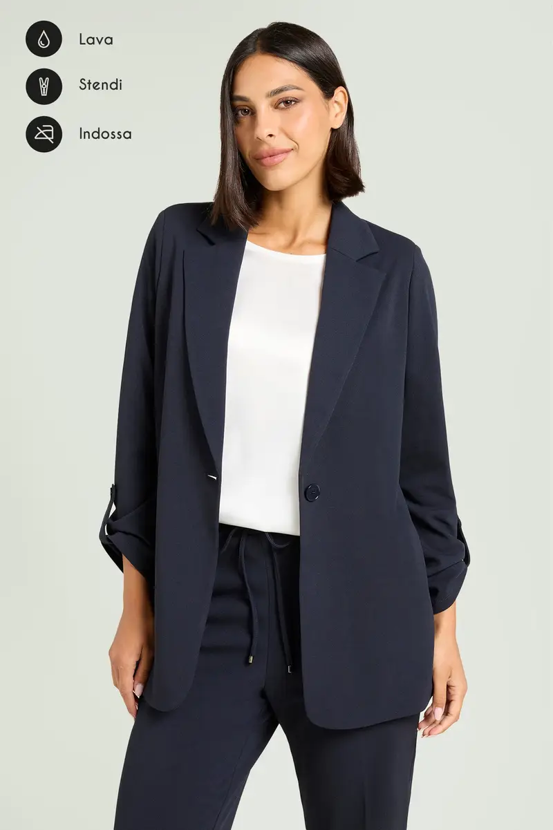 GIACCA IN SCUBA CREPE Donna