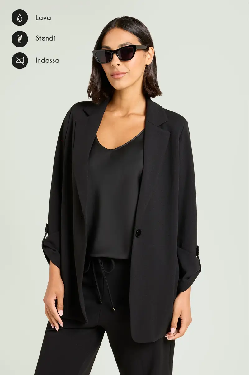 GIACCA IN SCUBA CREPE Donna