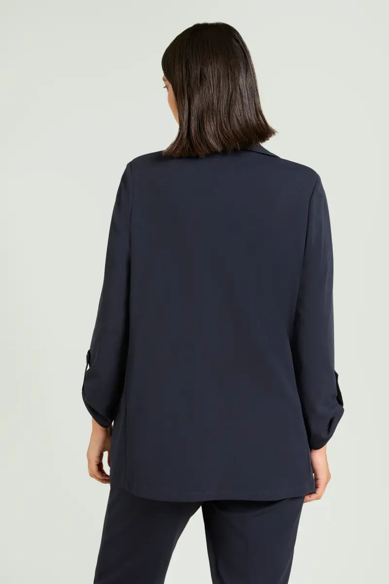 Luisa Viola Giacca destrutturata in scuba crepe donna miniatura 3