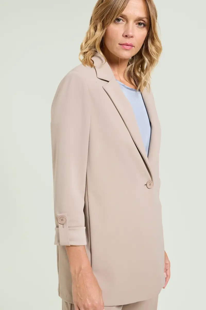 Luisa Viola Giacca in Scuba Crepe Donna miniatura 2