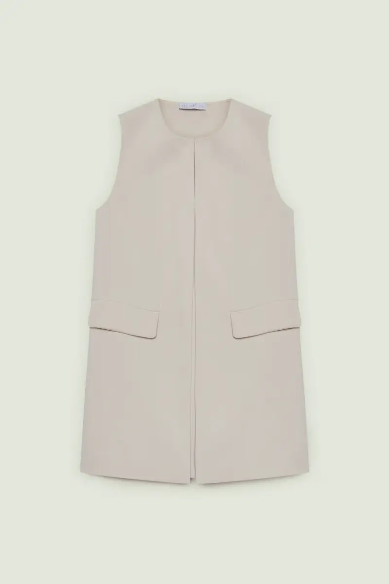 GILET IN CREPE CADY Donna miniatura 5