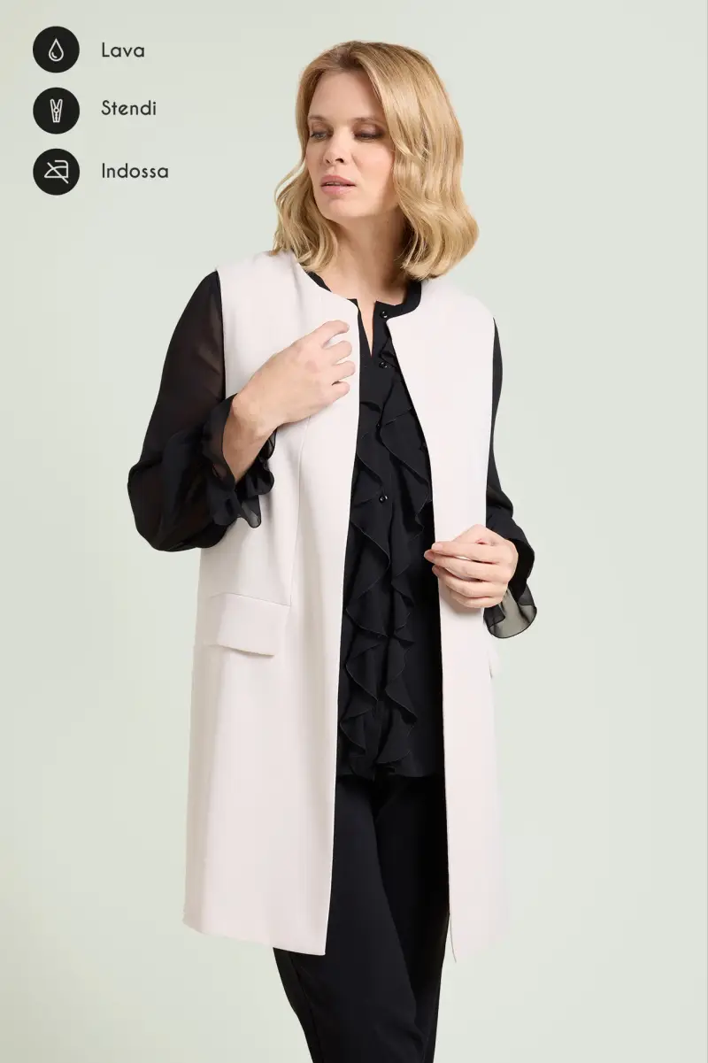 GILET IN CREPE CADY Donna