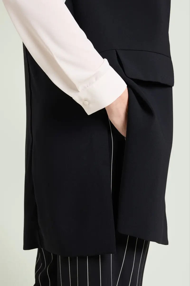 GILET IN CREPE CADY Donna miniatura 2