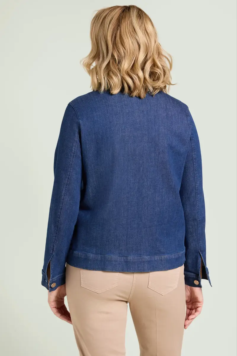 GIUBBOTTO IN DENIM Donna miniatura 2