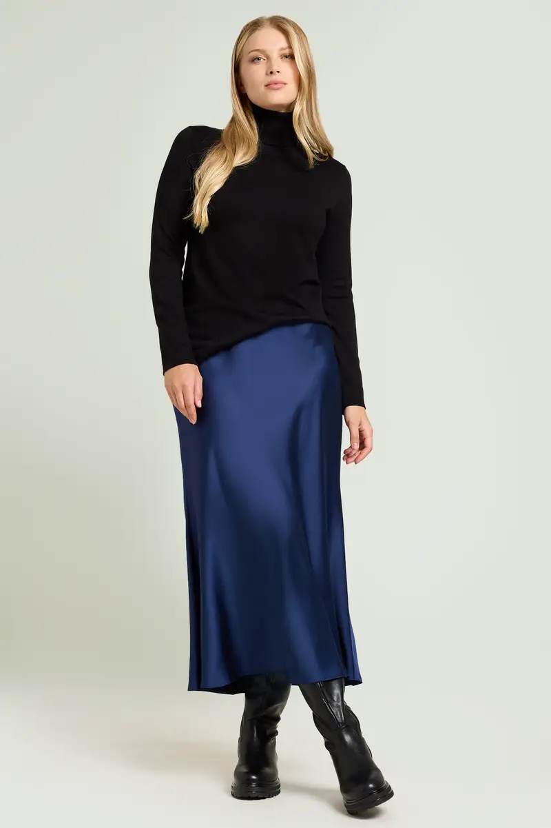 Luisa Viola GONNA LUNGA IN SATIN Donna