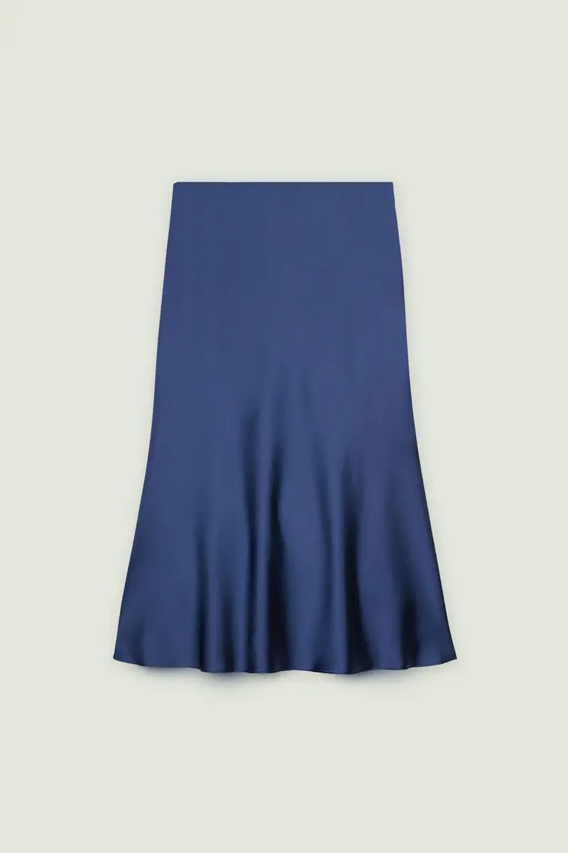 Luisa Viola GONNA LUNGA IN SATIN Donna miniatura 3