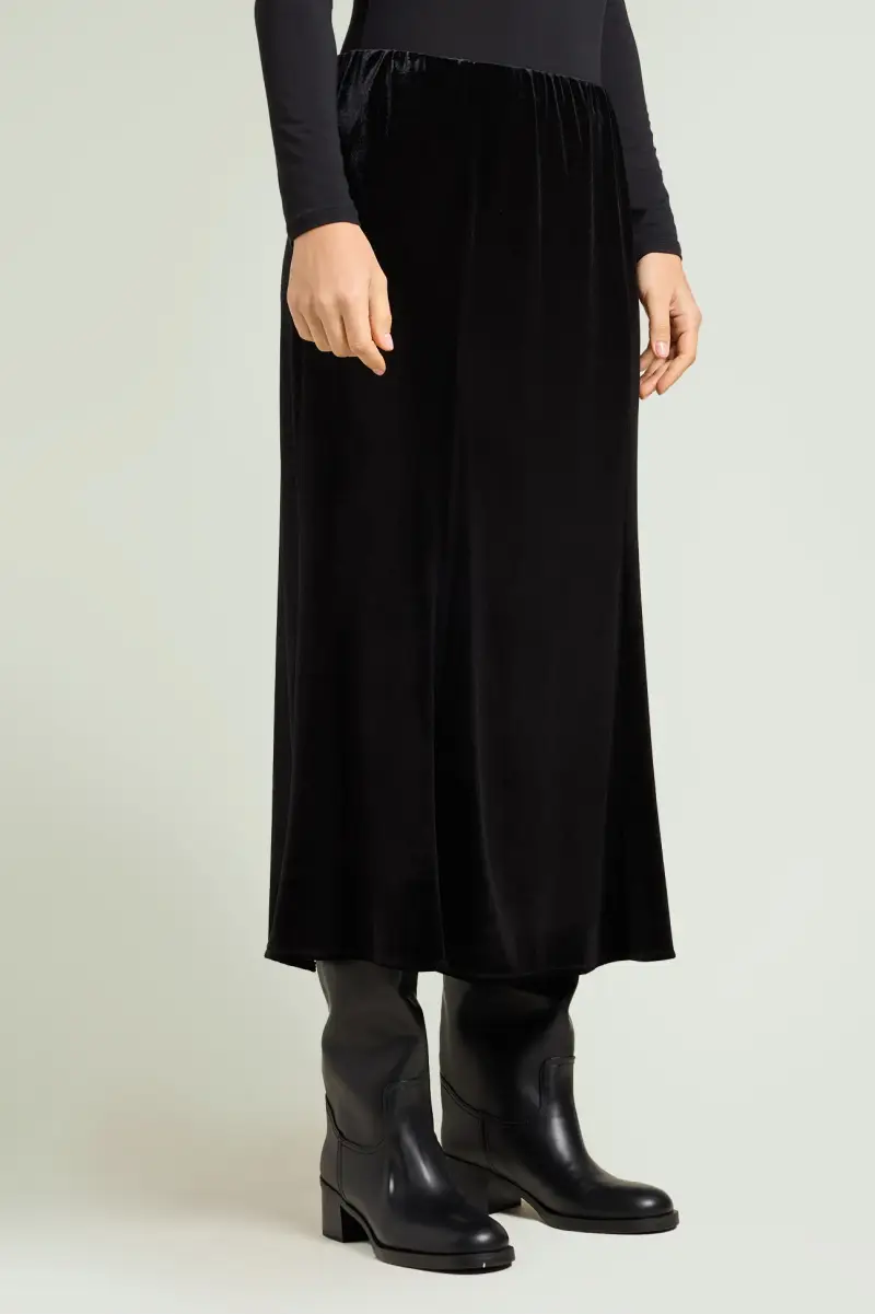 GONNA LUNGA IN VELLUTO Donna miniatura 2