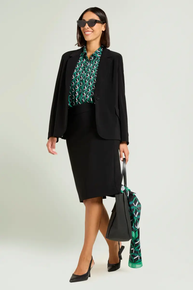 GONNA TUBINO IN COMPATTO STRETCH Donna