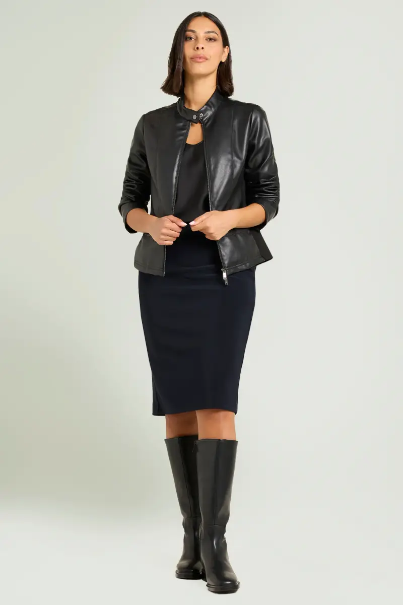 GONNA TUBINO IN COMPATTO STRETCH Donna miniatura 3