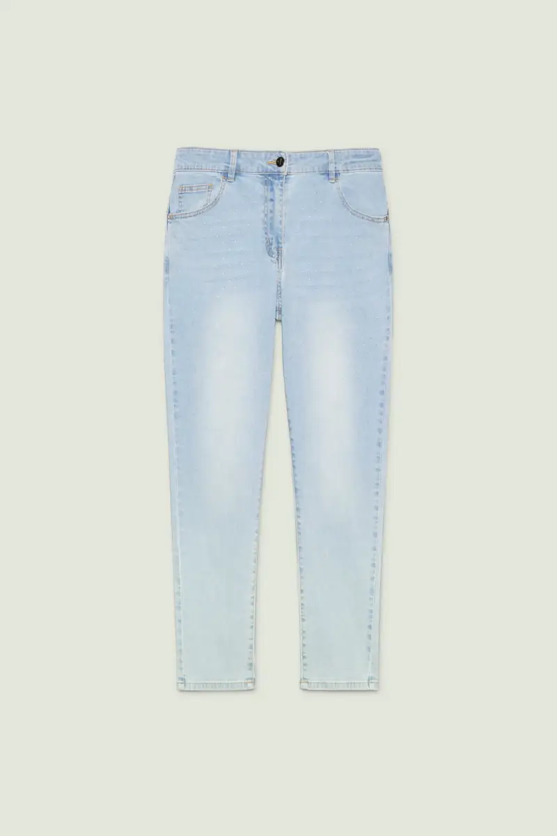 JEANS SKINNY CON APPLICAZIONI Donna miniatura 5