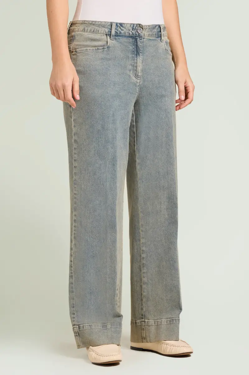 JEANS WIDE LEG Donna miniatura 2